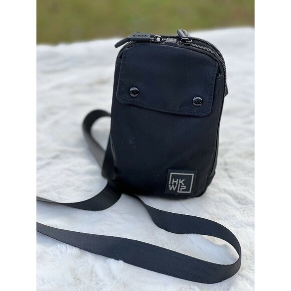 Cross Handbags - IHKWIP Nylon PPE Carrier Crossbody Bag black color